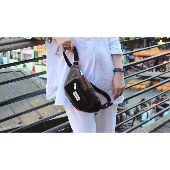 Bum Bag fanny pack corduroy patchwork